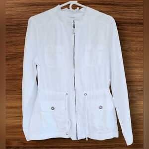 Kenar Crisp White Utility Jacket